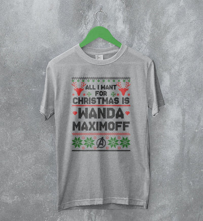 The Avengers Ugly Christmas T-Shirt Wanda Maximoff Shirt Gift For Christmas - WorldWideShirt