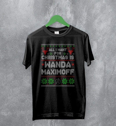 The Avengers Ugly Christmas T-Shirt Wanda Maximoff Shirt Gift For Christmas - WorldWideShirt