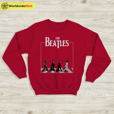 The Beatles Abbey Road Sweatshirt The Beatles Shirt Rock Band Shirt - WorldWideShirt