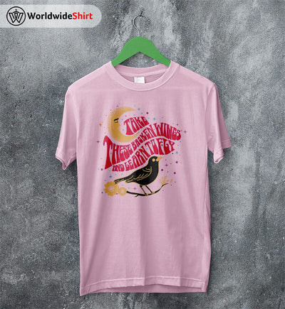 The Beatles Black Bird Lyrics T Shirt The Beatles Shirt Rock Band Shirt - WorldWideShirt