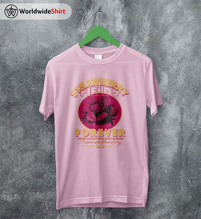 The Beatles Strawberry Fields Forever T Shirt The Beatles Shirt Rock Band Shirt - WorldWideShirt