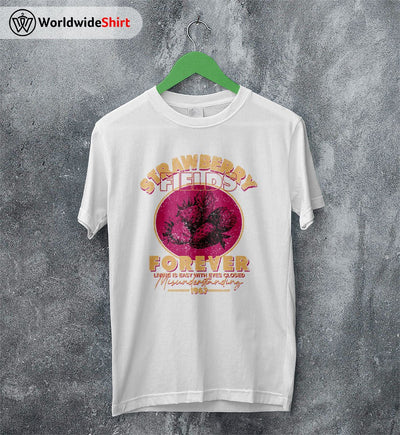 The Beatles Strawberry Fields Forever T Shirt The Beatles Shirt Rock Band Shirt - WorldWideShirt