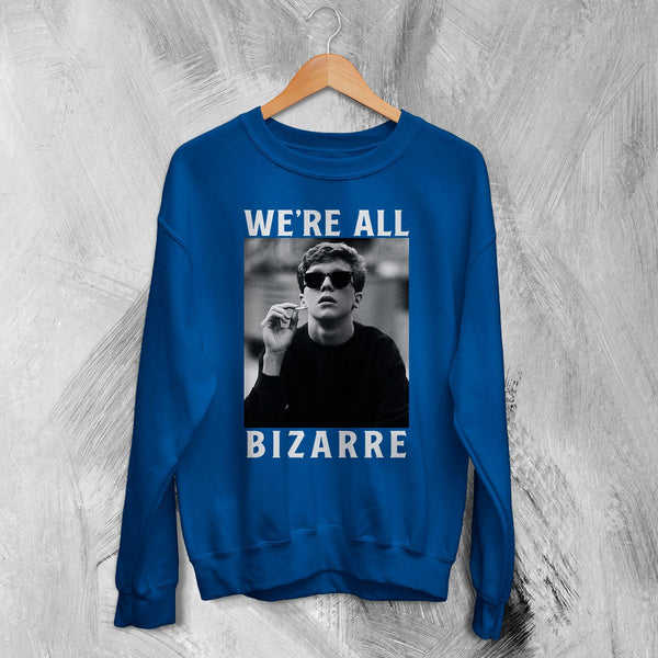 The Breakfast Club Sweatshirt We're All Bizarre Crewneck Emilio Estevez Movie Shirt - Royal Blue - WorldWideShirt