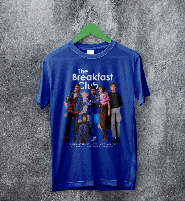 The Breakfast Club T-Shirt Art Movie Poster Shirt Comedy Drama Merch - Royal Blue - WorldWideShirt