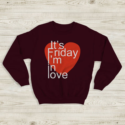 The Cure It's Friday I'm In Love Sweatshirt The Cure Shirt Music Shirt - WorldWideShirt