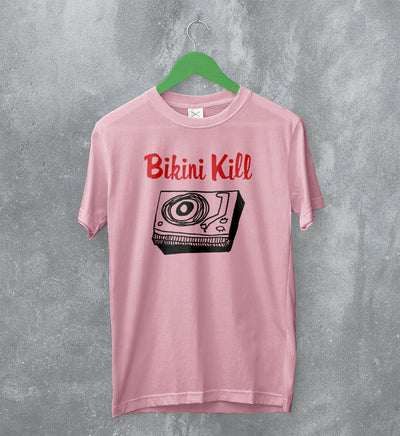 The Singles Logo T-Shirt Bikini Kill Shirt Vinyl Album Art Tshirt - WorldWideShirt