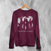 The Sisters of Mercy Concert Sweatshirt Tour Sisters of Mercy Shirt Punk Rock Crewneck - Red Maroon - WorldWideShirt
