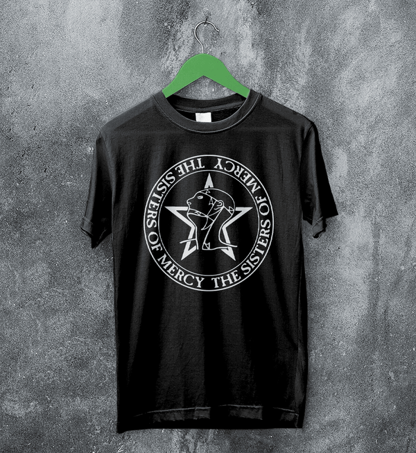 The Sisters of Mercy Logo T-Shirt Gothic Rock Sisters of Mercy Shirt Punk Tee - Black - WorldWideShirt