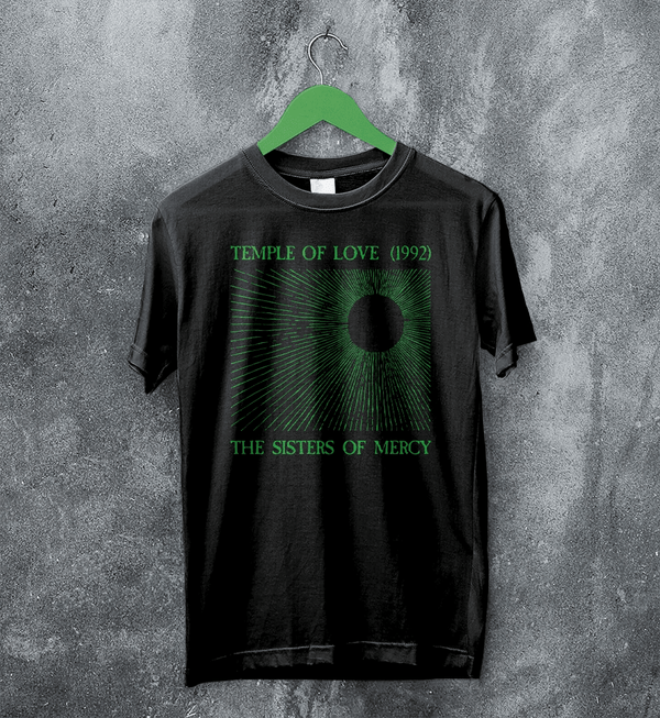 The Sisters of Mercy T-Shirt Temple of Love Shirt 90s Sisters of Mercy Tee - Black - WorldWideShirt