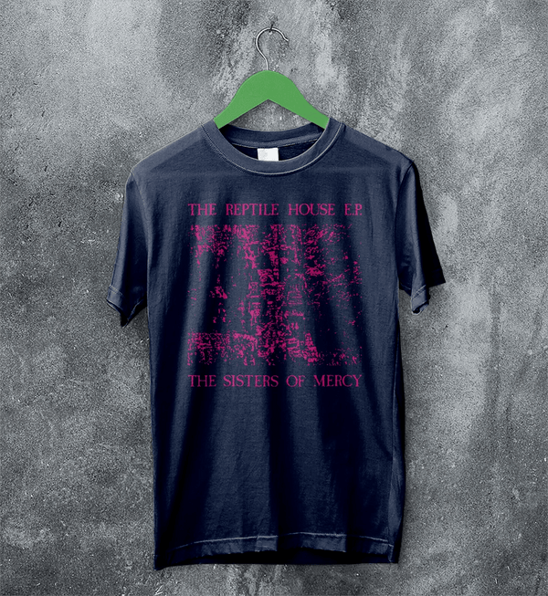 The Sisters of Mercy T-Shirt The Reptile House Shirt Punk Rock Music Tee - Navy Blue - WorldWideShirt