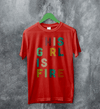 This Girl Is On Fire T-Shirt Women's Day Shirt Music Song Lyrics Tee - Red - WorldWideShirt