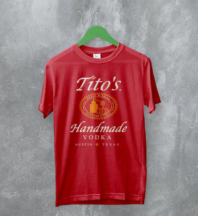 Tito's Handmade T-Shirt Vodka Beer Shirt Tito's Vodka Merch - WorldWideShirt