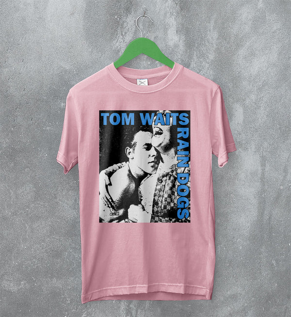 Tom Waits Rain Dogs T-Shirt 80s Album Tom Waits Shirt Vintage Music Merch - Light Pink - WorldWideShirt