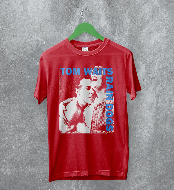 Tom Waits Rain Dogs T-Shirt 80s Album Tom Waits Shirt Vintage Music Merch - Red - WorldWideShirt