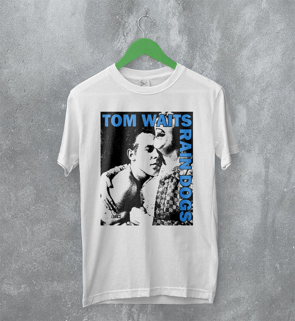 Tom Waits Rain Dogs T-Shirt 80s Album Tom Waits Shirt Vintage Music Merch - White - WorldWideShirt