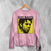 Tom Waits Sweatshirt Jazz Rock Shirt Tom Waits American Music Crewneck - Light Pink - WorldWideShirt