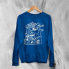 Tom Waits Sweatshirt Legend Composer and Songwriter Shirt Folk Music Merch - Royal Blue - WorldWideShirt