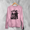 Tom Waits Sweatshirt Legend Composer and Songwriter Shirt Folk Music Merch - Light Pink - WorldWideShirt