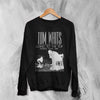 Tom Waits Sweatshirt Tour Concert Shirt Vintage Music World Tour 1987 Merch - Black - WorldWideShirt