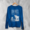 Tom Waits Sweatshirt Tour Concert Shirt Vintage Music World Tour 1987 Merch - Royal Blue - WorldWideShirt