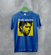 Tom Waits T-Shirt Jazz Rock Shirt Tom Waits American Music Merch - Royal Blue - WorldWideShirt