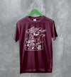 Tom Waits T-Shirt Legend Composer and Songwriter Shirt Folk Music Merch - Red Maroon - WorldWideShirt
