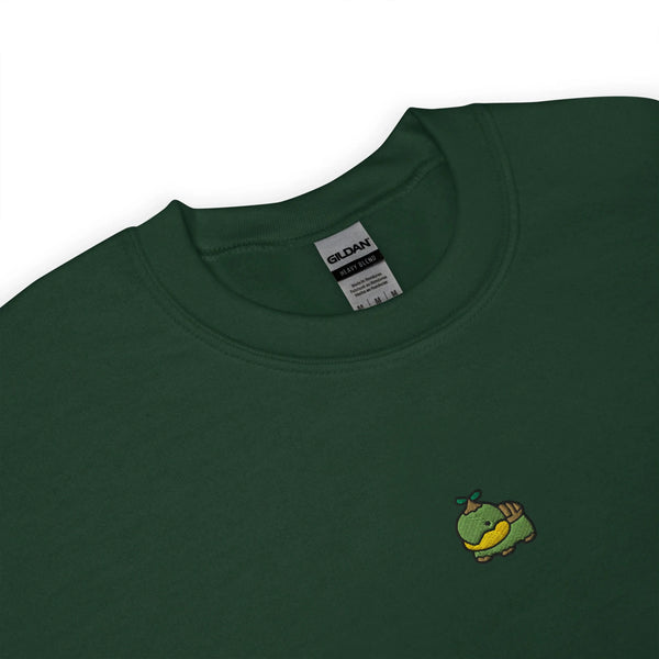 Turtwig Embroidered Pokémon Sweatshirt – Minimalist Gen 1 Style - Forest Green - WorldWideShirt