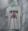 University of Michigan T-shirt Great Lakes Shirt Knowledge Michigan University - Sport Grey - WorldWideShirt