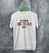 University of Michigan T-shirt Michigan University Shirt National Universities - White - WorldWideShirt