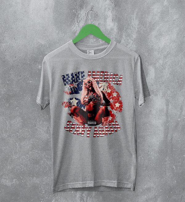 USA Sexyy Red T-Shirt Make America Sexyy Again Shirt American Concert Tee - Sport Grey - WorldWideShirt