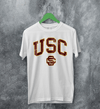 USC Logo T-shirt The University of Southern California Shirt SC LA Merch - White - WorldWideShirt