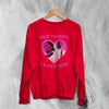 Vintage Asap Rocky Sweatshirt Flacko Love ASAP Rocky Lover Shirt Hiphop Rap Crewneck - Red - WorldWideShirt