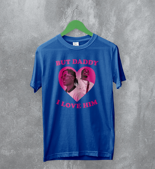 Vintage Asap Rocky T-Shirt Flacko Love ASAP Rocky Lover Shirt Hiphop Rap Tee - Royal Blue - WorldWideShirt