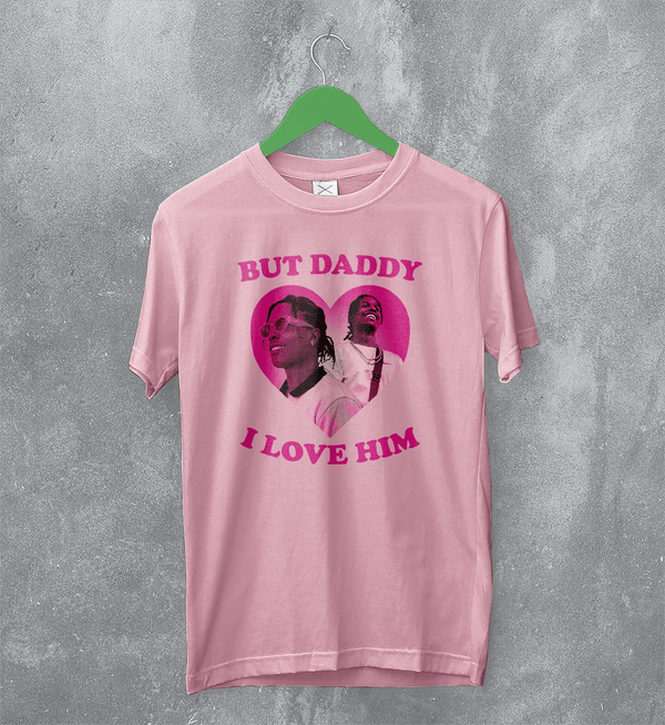 Vintage Asap Rocky T-Shirt Flacko Love ASAP Rocky Lover Shirt Hiphop Rap Tee - Light Pink - WorldWideShirt