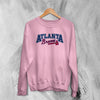 Vintage Atlanta Braves Sweatshirt Old School Baseball Sweater Baseball Fan - WorldWideShirt