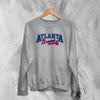 Vintage Atlanta Braves Sweatshirt Old School Baseball Sweater Baseball Fan - WorldWideShirt