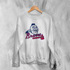 Vintage Atlanta Braves Sweatshirt Screaming Indian Logo Sweater Baseball Merch - WorldWideShirt