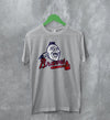 Vintage Atlanta Braves T-Shirt Screaming Indian Logo Shirt Baseball Merch - WorldWideShirt