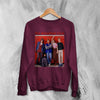 Vintage The Breakfast Club Sweatshirt Movie Poster Shirt Comedy Drama Crewneck - Red Maroon - WorldWideShirt