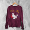 Vintage The Cure Sweatshirt Robert Smith Sweater Post - Punk Music Merch - WorldWideShirt