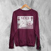 Void Band Sweatshirt Psycho Man Void Shirt Punk Hardcore Iconic Music Crewneck - Red Maroon - WorldWideShirt