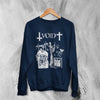 Void Band Sweatshirt Zombie Punk Void Shirt Vintage Skeleton Punk Rock Crewneck - Navy Blue - WorldWideShirt