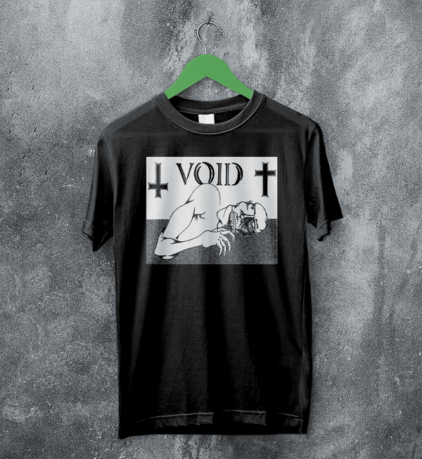 Void Band T-Shirt Psycho Man Void Shirt Punk Hardcore Iconic Music Tee - Black - WorldWideShirt