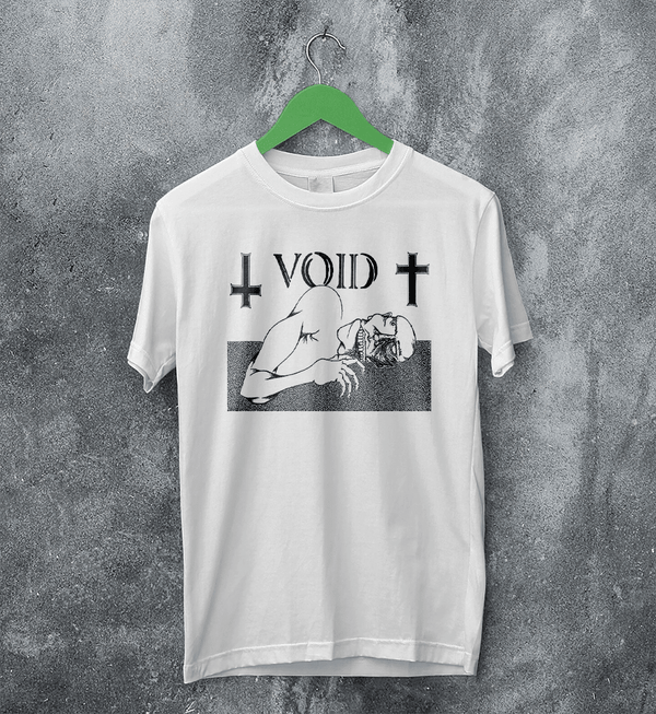Void Band T-Shirt Psycho Man Void Shirt Punk Hardcore Iconic Music Tee - White - WorldWideShirt