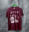 Void Band T-Shirt Zombie Punk Void Shirt Vintage Skeleton Punk Rock Tee - Red Maroon - WorldWideShirt