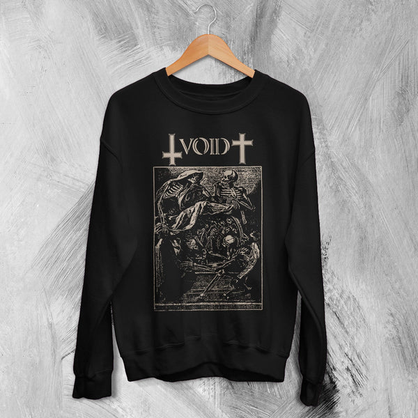 Void Condensed Flesh Sweatshirt Album Punk Void Band Shirt Punk Rock Album Art Crewneck - Black - WorldWideShirt