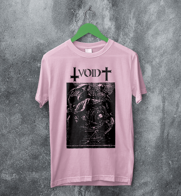Void Condensed Flesh T-Shirt Album Punk Void Band Shirt Punk Rock Album Art Tee - Light Pink - WorldWideShirt
