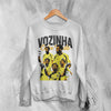 Vozinha Cape Verde Sweatshirt Vintage Vozinha Shirt, Soccer Legend Crewneck - White - WorldWideShirt