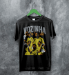 Vozinha Cape Verde T-Shirt Vintage Vozinha Shirt, Soccer Legend Tee - Black - WorldWideShirt