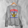 Vozinha For President Sweatshirt, Vintage Vozinha Capo Verde Crewneck - Sport Grey - WorldWideShirt